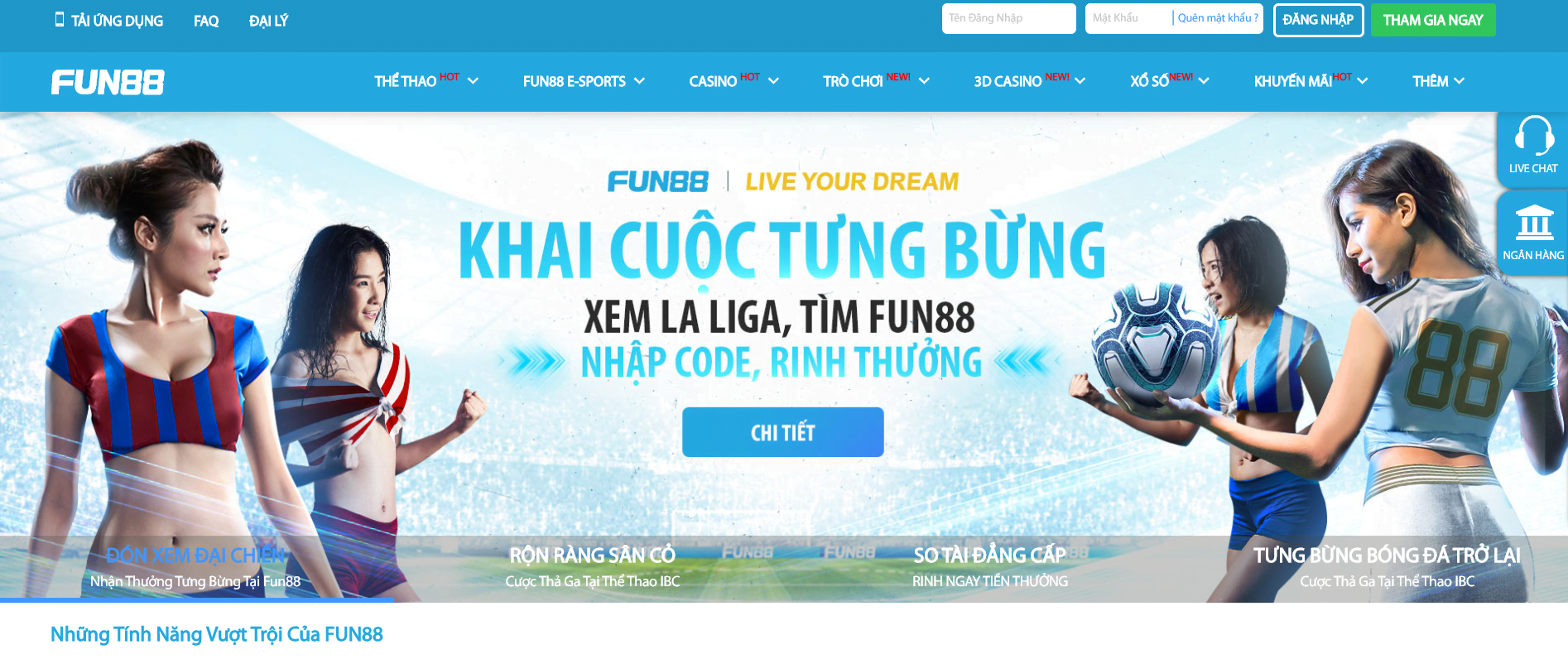 Những ưu điểm nổi bật của nhà cái Fun88