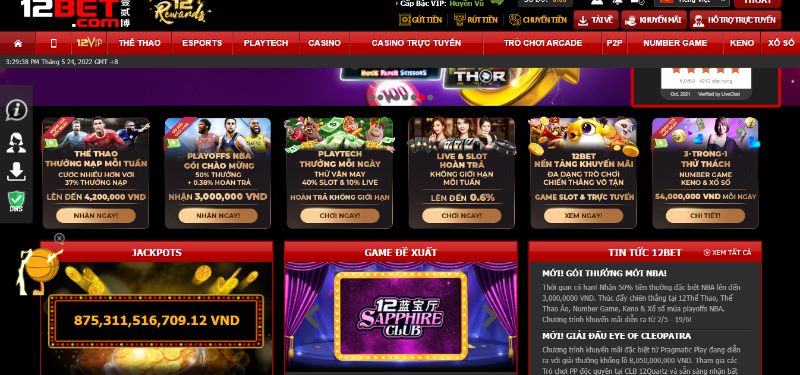 68 game bài Giao diện 12bet sắp xếp khoa học và đầy hấp dẫn