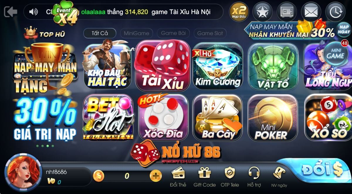 68 game bài Big888 có đủ các trò chơi cho game thủ