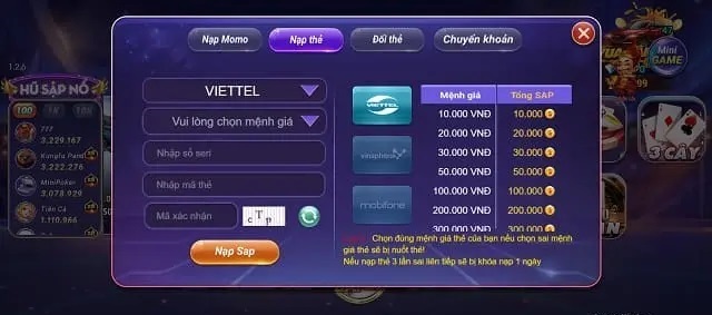 68 game bài Nạp thẻ Bum99 Vin để trải nghiệm sân chơi chất lượng