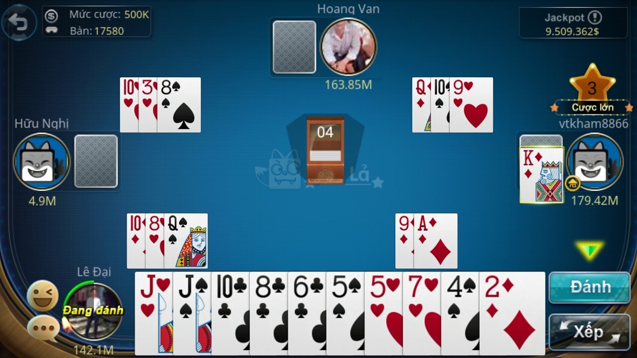 68 game bài Lựa chọn vị trí thích hợp khi chơi Phỏm