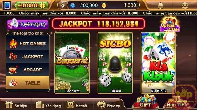 68 game bài HB888 Vip - Cổng game slot đa dạng, hấp dẫn
