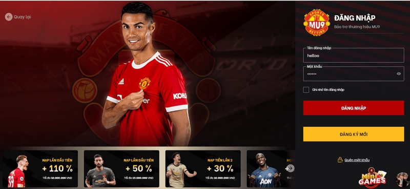 Hướng dẫn đăng nhập cho người chơi một cách chi tiết