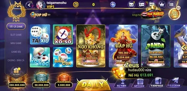 68 game bài Kingman Fun có đa dạng các trò chơi hấp dẫn khác nhau