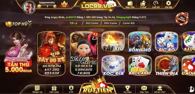 68 game bài Kho game ấn tượng, phong phú tại Locvip99 vip