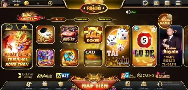 68 game bài Kho game chất lượng tại Rik88 live