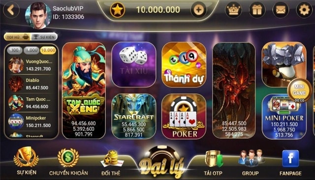 68 game bài Kho game cực chất tại SaoClub.Net