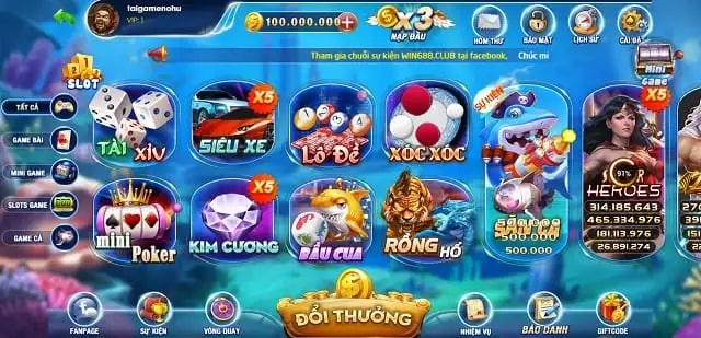 68 game bài Vua 88 Club có kho game vô cùng ấn tượng