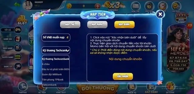 68 game bài Hướng dẫn nạp tiền Vua 88 Club