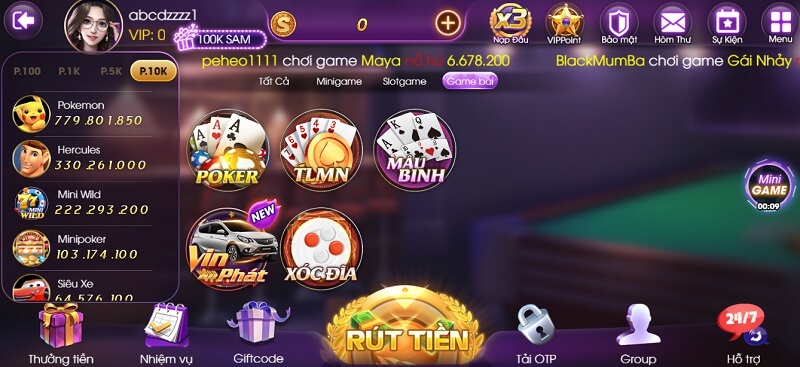 68 game bài Game bài chưa nhiều nhưng chất lượng không phải bàn cãi
