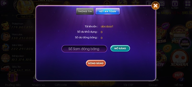 68 game bài Tính năng két an toàn đặc biệt chỉ có tại Sam86