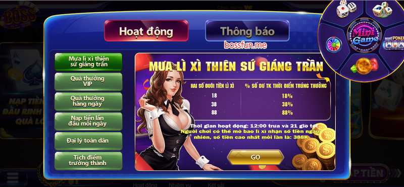 68 game bài Nhận cơn mưa khuyến mãi mỗi ngày từ cổng game số 1