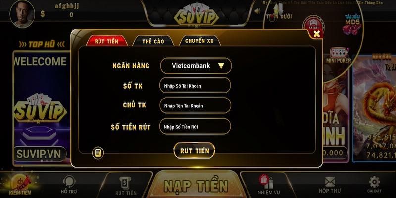 Thành công rút tiền tại cổng game chỉ với 3 bước đơn giản
