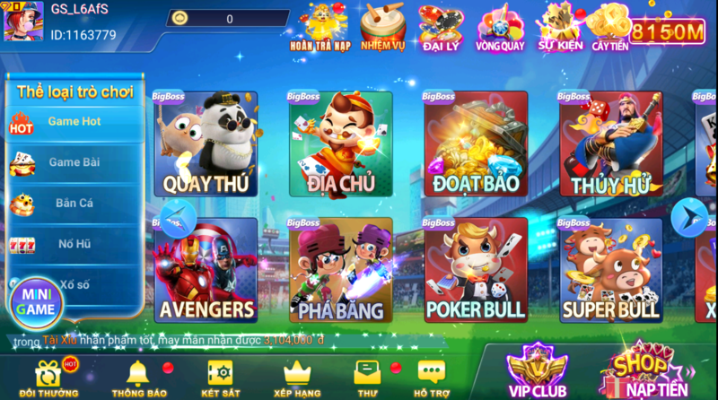68 game bài Giao diện đồ họa đẹp, chuyên nghiệp và sinh động