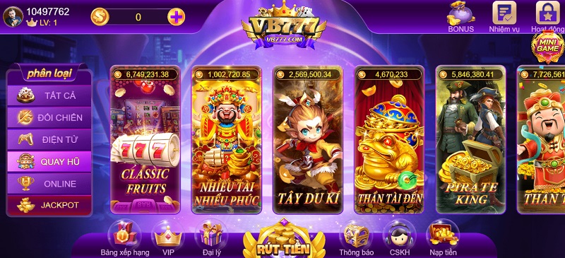 68 game bài Rinh thưởng đã tay khi thử sức với các tựa game quay hũ