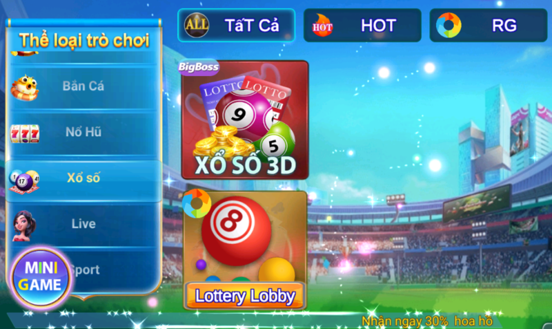 68 game bài Trải nghiệm Xổ số 3D cực hot và Lottery Lobby với tỷ lệ ăn cược hấp dẫn