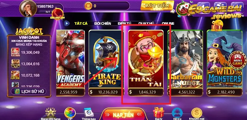 68 game bài Thần tài đến 68 game bài nổi bật trong số tựa quay hũ hấp dẫn